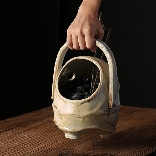 围炉烧烤炭核桃炭果木炭装炭器