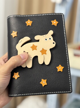 植鞣牛皮活页手帐本奇葩a6