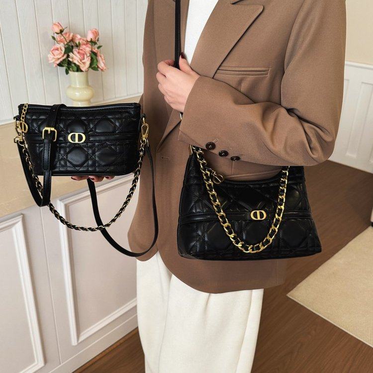 法式菱格链条腋下包包女式2026新款小香风单肩斜挎包高级感饺子包,箱包皮具/热销女包/男包,单肩包,淘宝优惠券,粉丝福利购,淘宝优惠卷
