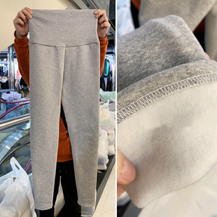 秋冬季 纯棉保暖加绒托腹外穿裤 韩国代购 韩版 子 2026新款 孕妇打底裤