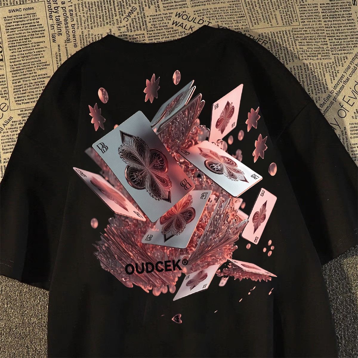 重磅纯棉短袖T恤vintage潮男女夏