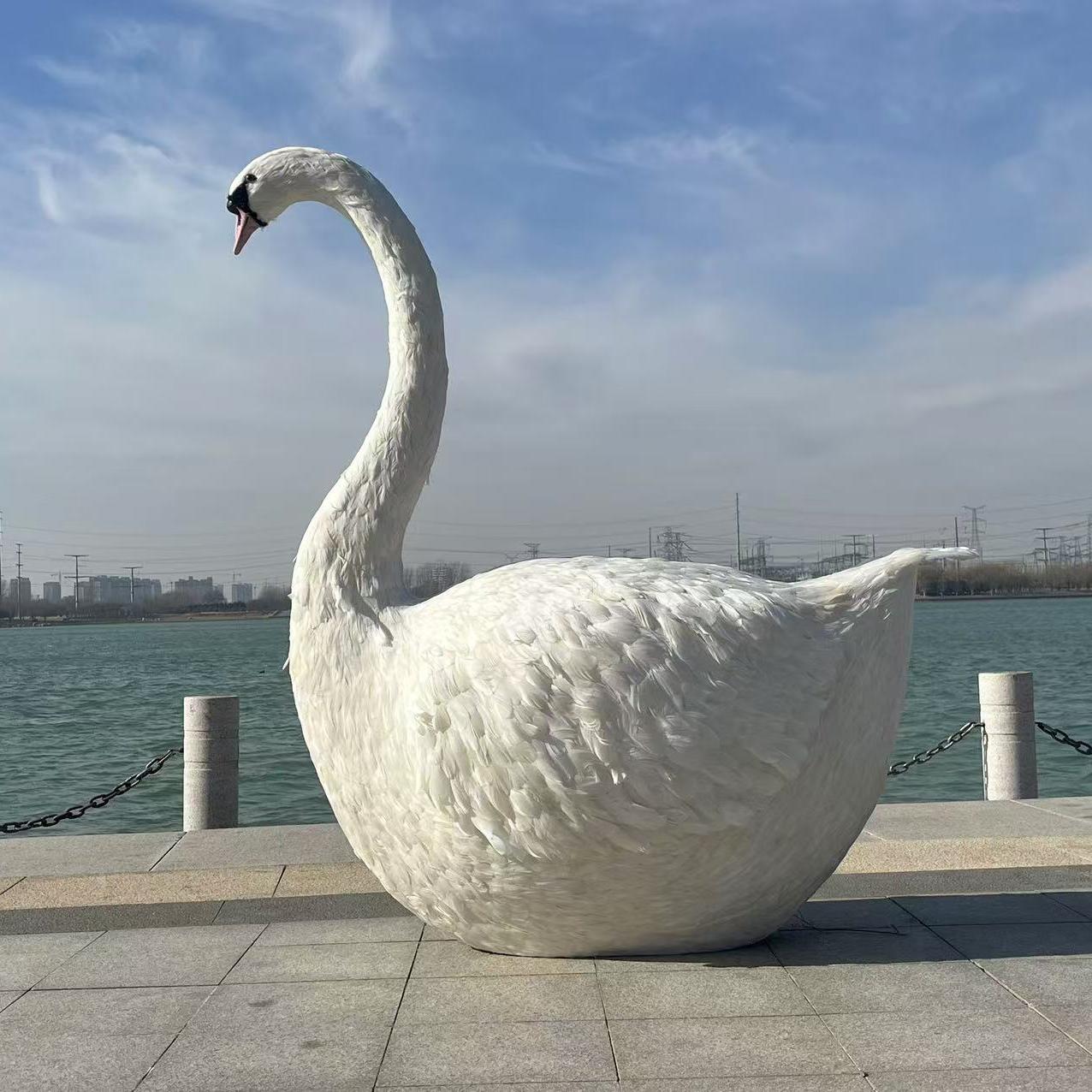 羽毛儿童室内摄影大鹅道具