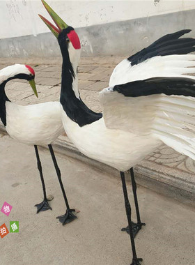 仿真园艺摆件模型婚庆道具丹顶鹤