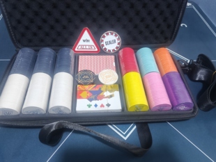 陶瓷筹码套装43MM布箱子金属庄码allin塑料PVC扑克陶瓷大小盲a