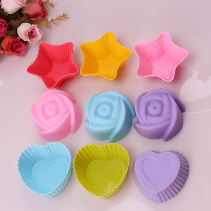 包邮12个组合硅胶蛋糕模具 果其它烘焙器具