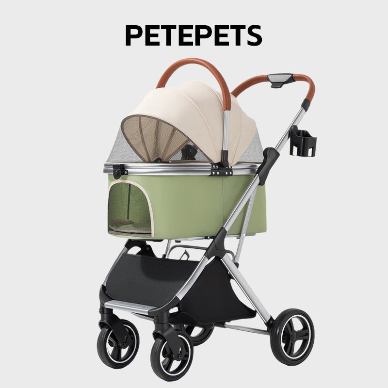 PETEPETSX2H宠物推车一键折叠