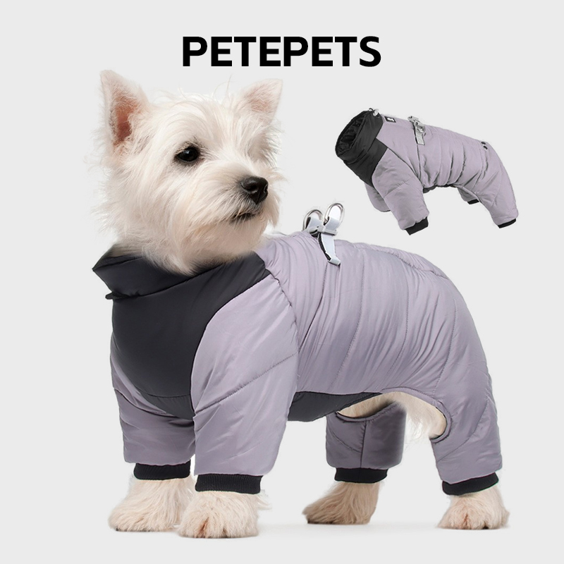 PETEPTES新款狗狗冬季羽绒服反光