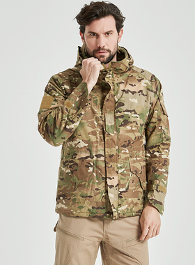 清仓无贼WZJP美国G8风衣ECWCS迷彩冬装加厚大抓绒冲锋男军迷外套