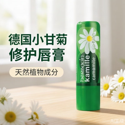 Herbacin贺本清小甘菊润唇膏水润保湿深度滋润改善干燥便携