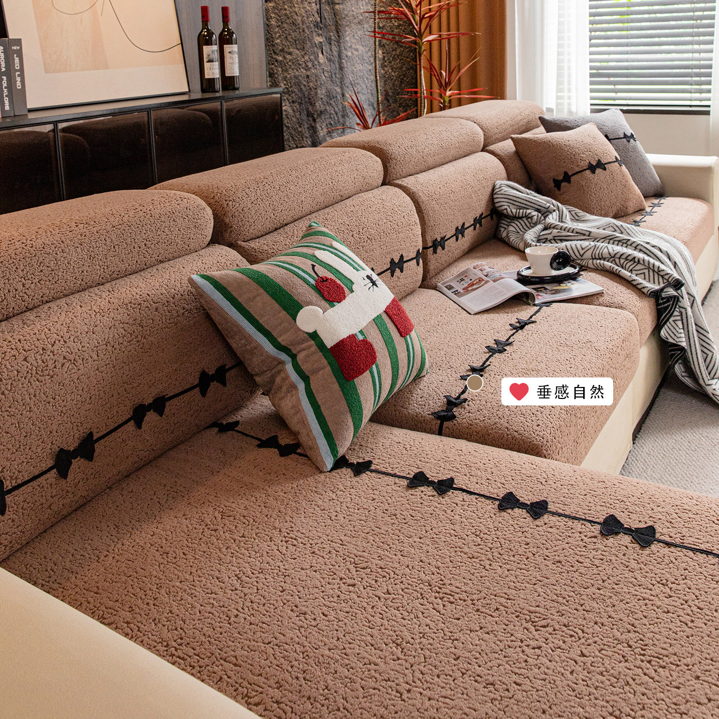 加绒冬天加厚沙发套罩全包万能防猫抓三座一贵妃冬季保护靠背套笠,居家布艺,沙发套,淘宝优惠券,粉丝福利购,淘宝优惠卷