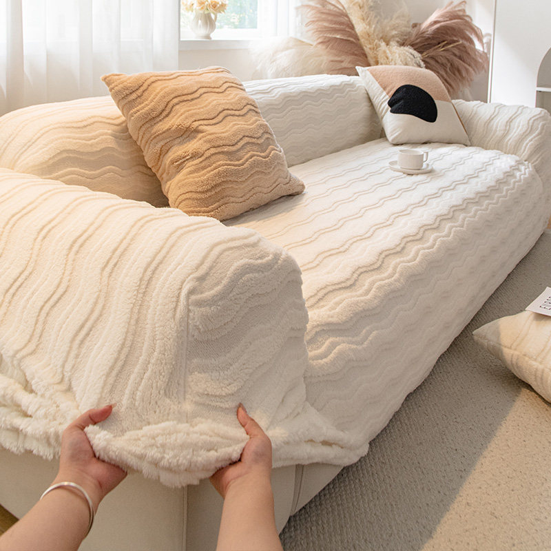 冬季毛绒沙发套罩2025新款一体式防滑沙发罩全包万能套冬天防猫抓,居家布艺,沙发套,淘宝优惠券,粉丝福利购,淘宝优惠卷