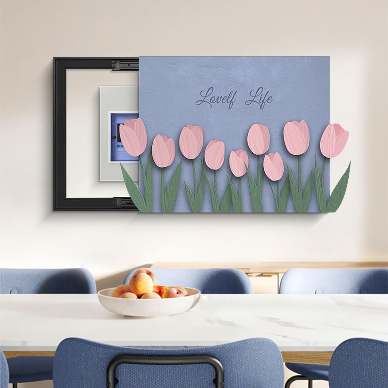 沂憬郦佳小清新创意造型电表箱装饰画配电箱盖板装饰遮挡挂画