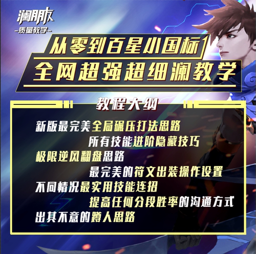【澜朋友出品】王者荣耀国服澜学会轻松小国标超细超全澜教程