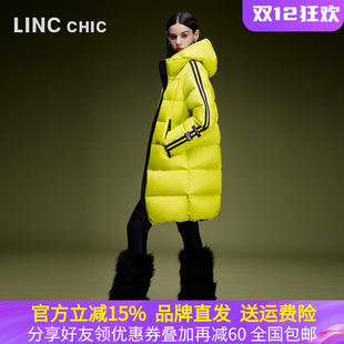 羽绒服女Y24806251 连帽运动中长款 LINCCHIC金羽杰2024年冬季 新款