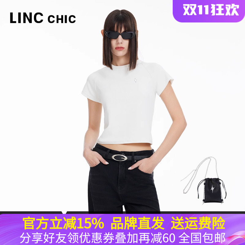 金羽杰夏季插肩圆领短袖T恤