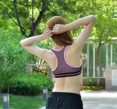 网眼镂空透气健身瑜伽运动文胸