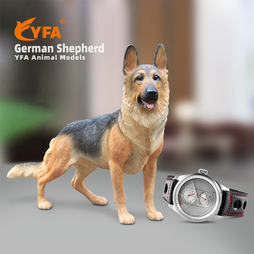 YFA模玩德国牧羊犬仿真模型摆件