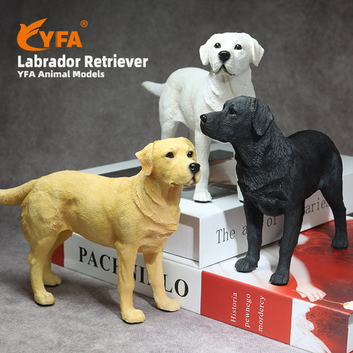 YFA仿真拉布拉多狗模型车载摆件