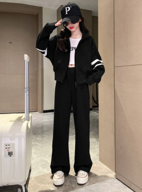 韩国潮女童套装春装2026新款儿童卫衣两件套韩版运动休闲春秋衣服