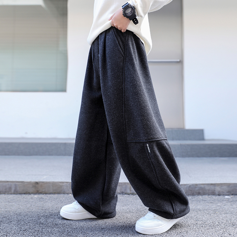 男童裤子秋冬款加绒加厚休闲裤潮