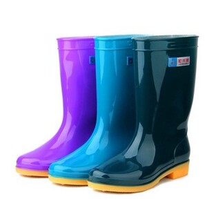 宏兴隆男女款雨鞋雨靴中筒防水牛筋耐磨水鞋防滑鞋赶海洗衣黑色