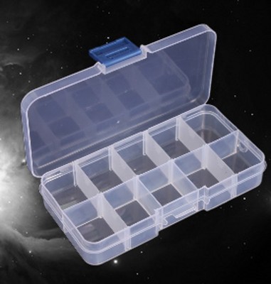 10格元件盒 芯片盒 IC盒 贴片盒 可拆分透明收纳盒 首饰收纳盒