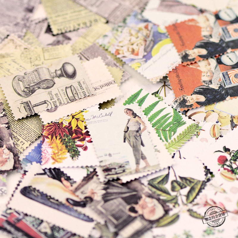 复古风贴纸剪报花草老照片海报手帐帐日系少女心素材装饰小贴画|ruв категории электронный словарь/электрический бумажных книг/канцелярские принадлежности, бумажные книги, наклейка - от Buy2taobao.com для оказания профессиональной услуги покупки агента Taobao