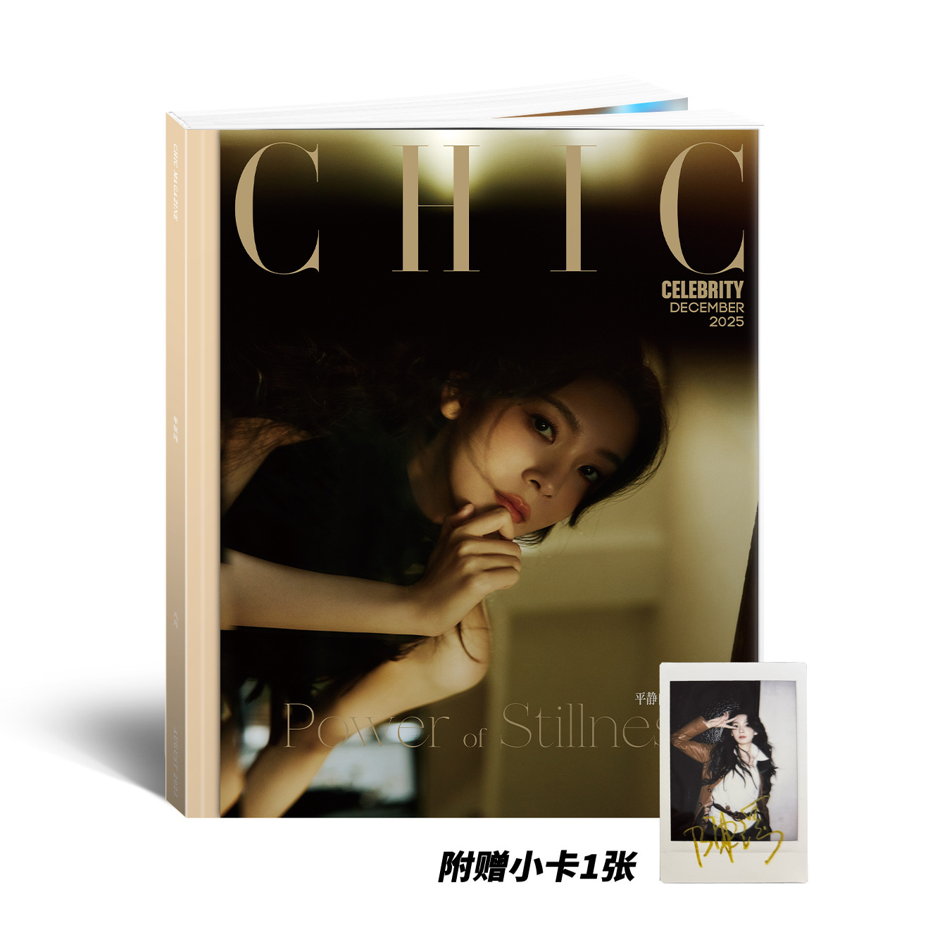 计入销量 CHIC 十二月 陈瑶封面+赠官方小卡1张 CHIC小资风尚杂志2025年12月闭年刊 含陈瑶内页大片