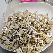 43满29元 包邮 锌合金质感耳钉吊