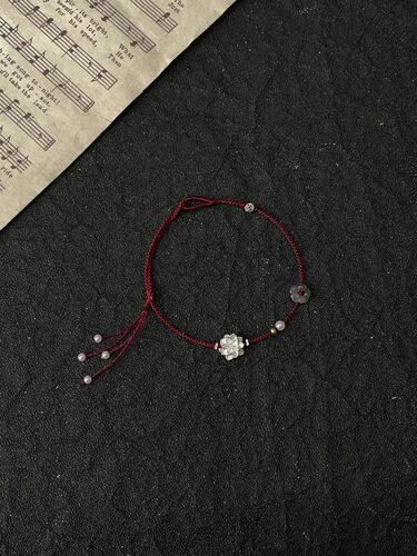 好运莲莲~有钱花手链流苏手绳