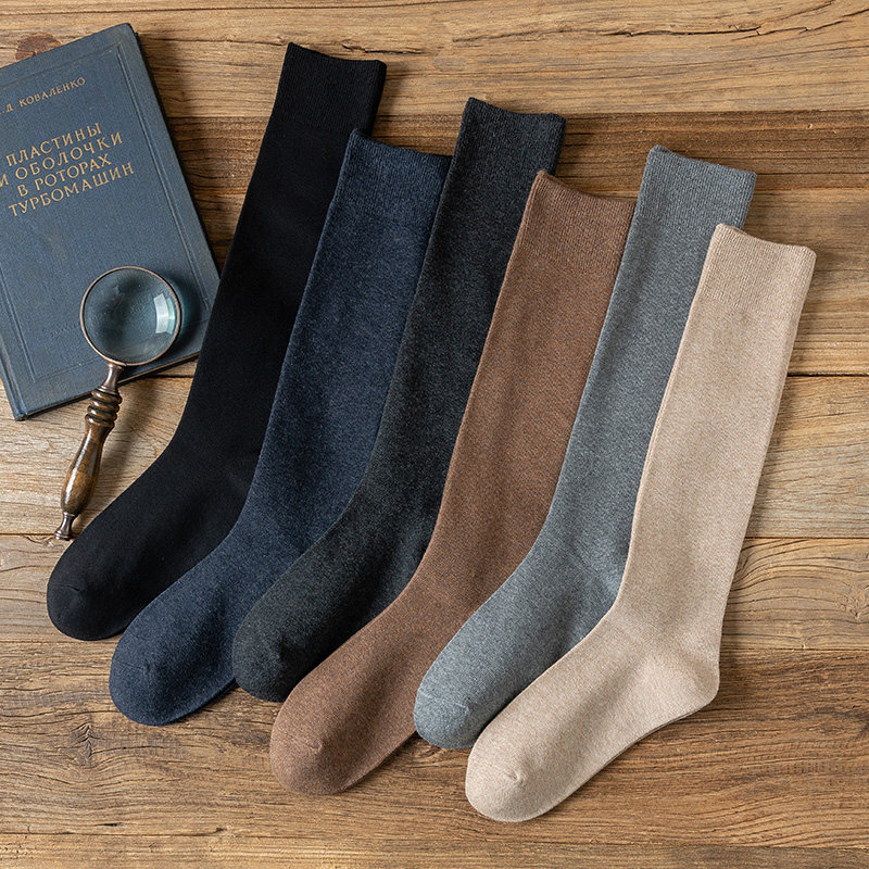 长筒袜男纯棉秋冬防寒保暖小腿袜防臭春秋及膝袜高筒长袜男士袜子,女士内衣/男士内衣/家居服,中筒袜,淘宝优惠券,粉丝福利购,淘宝优惠卷
