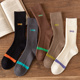 长袜男纯棉粗线春秋ins潮防臭吸汗日系潮牌秋冬字母高帮中筒袜子