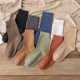 袜子女中筒袜纯棉秋冬女士棉袜秋季 韩国日系时尚 潮流复古春秋长袜