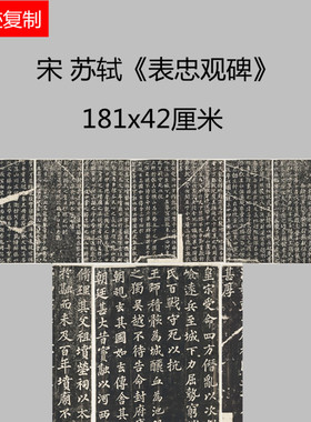 宋四家苏轼苏东坡大楷表忠观碑帖微喷学习名家书法范本楷书字帖