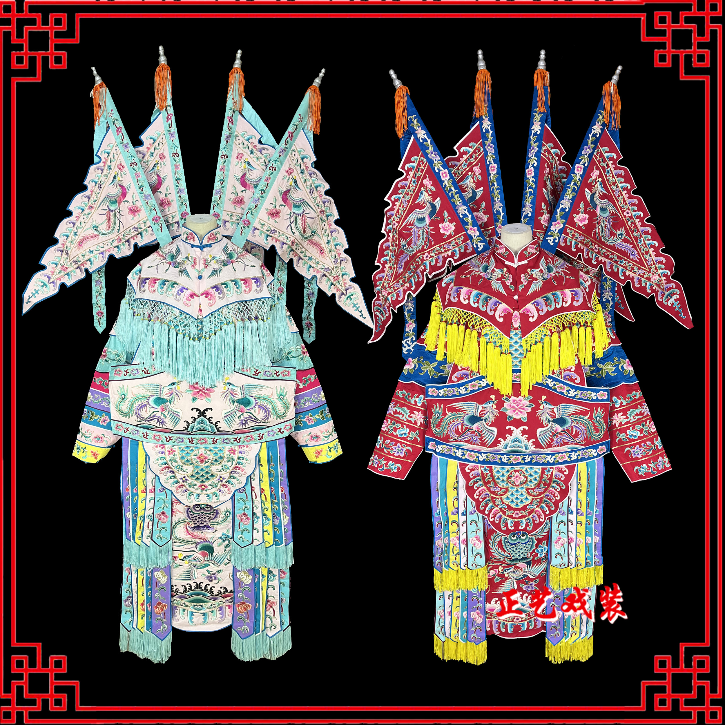 戏剧穆桂英刀马旦仿手绣女大靠