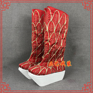 戏曲戏剧京剧舞台演出鞋靴悟空靴二郎神纸底靴精品三义斋大圣高靴