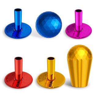 拳霸/QANBA 金属色棱镜美式电镀摇杆球电镀圆球 街机摇杆头摇杆球 套管  垫圈  街机游戏摇杆配件