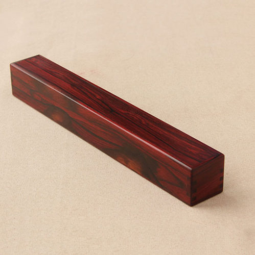 实木紫檀木折扇扇盒抽屉式扇子收纳包装礼品收藏盒鲁班盒10寸包邮