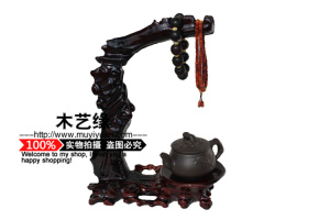 红木工艺品根雕随形吊玉架挂玉架首饰展示架实木质饰品装饰架底座