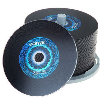 铼德正品 青花瓷黑胶影音盘DVD-R 16X 空白光盘刻录盘50桶装