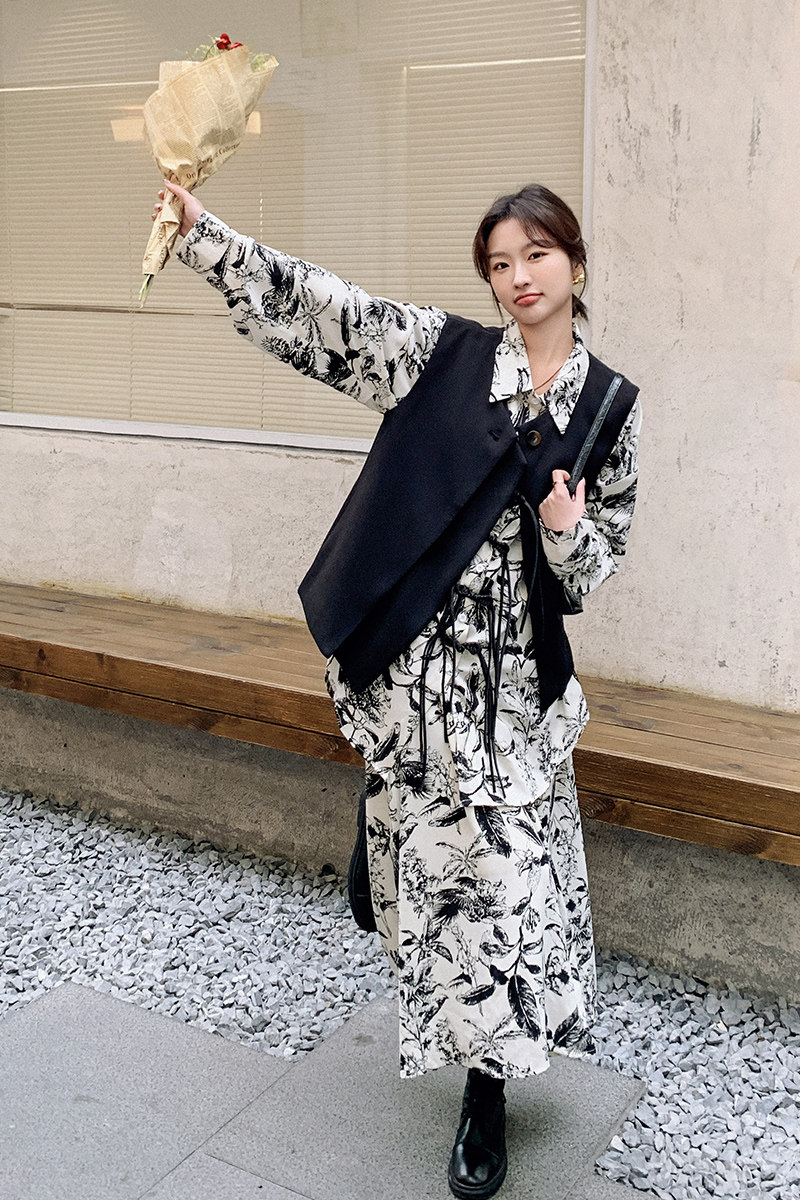 现货-买家秀数据好新中式三件套-306-24023-P145-K198,女装连衣裙,浙宝290（原306）