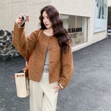 现货-圈圈毛工艺双面羊绒外套306-AW90-p250-k375，女装毛呢外套，浙宝306