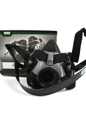 梅思安生产石油化工厂硅胶半面罩EN148-1EN136面具防综合气体粉尘