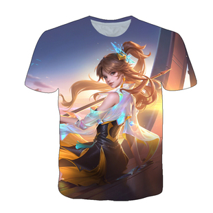 新王者荣耀云缨幻光神枪衣服男女装短袖t恤夏季青少年儿童COS上衣