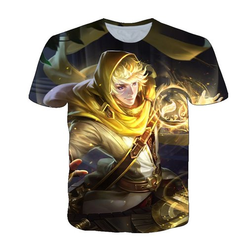 新王者荣耀扁鹊炼金王衣服男女装短袖t恤春夏季青少年儿童cos上衣