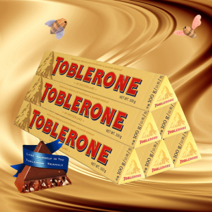 瑞士三角toblerone牛奶坚果巧克力办公室休闲零食100g 进口