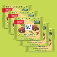 RitterSport, a full-flavor snack of German imported black and white chocolate cutlets thumbnail 4
