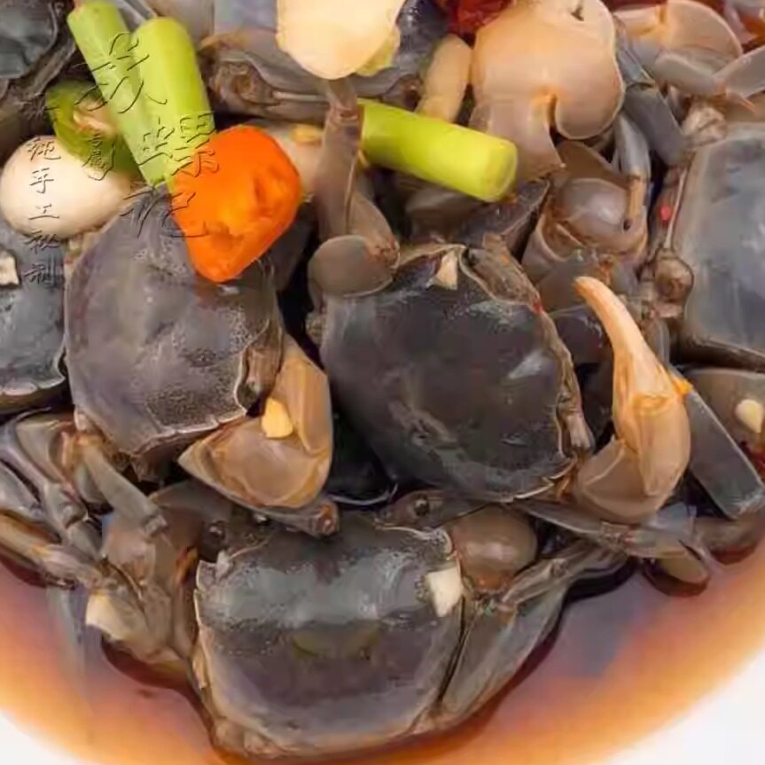 醉蟹小发财蟹盐城特产海鲜即食小螃蜞生腌蟹