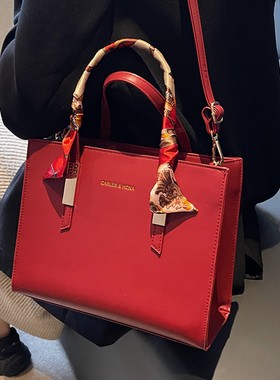 Clean Knоck女包2025新款高级感小包包女伴娘包手提包红色新娘包