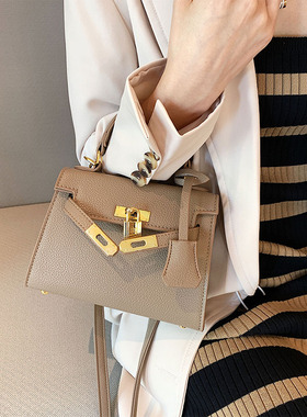 Clean Knоck高级感女士手提凯莉包2026新款包包女时尚小众斜挎包